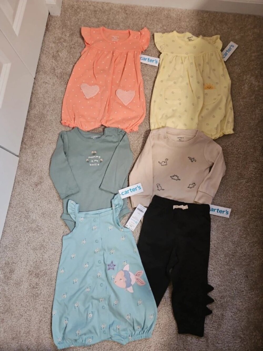NWT Carter's 9 months and 12 months Girl outfits